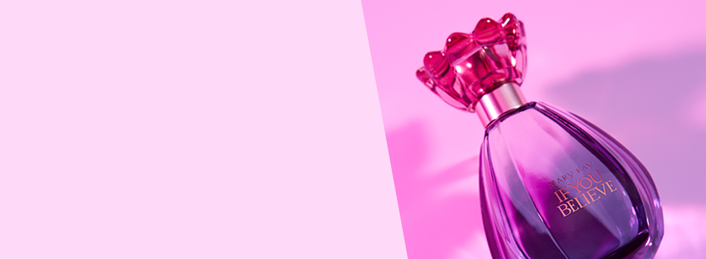 De fles van de nieuwe Mary Kay geur IF YOU BELIEVE
