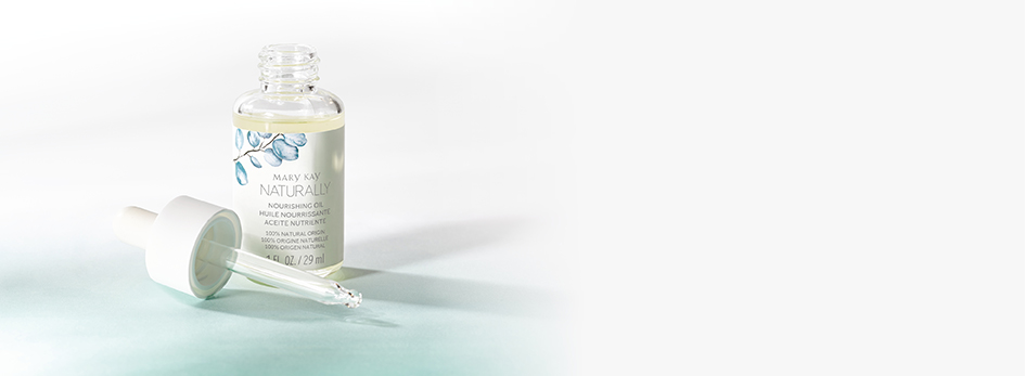 De Naturally Nourishing Oil van de Mary Kay verzorgingslijn voor natuurlijke cosmetica