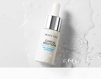De Clinical Solutions Booster Ceramide Hydrator ligt op een grijze achtergrond.