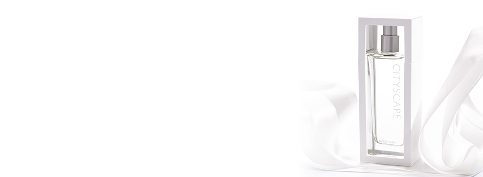 Het flesje Cityscape® Women - Eau de Parfum van Mary Kay staat tegen een witte achtergrond.